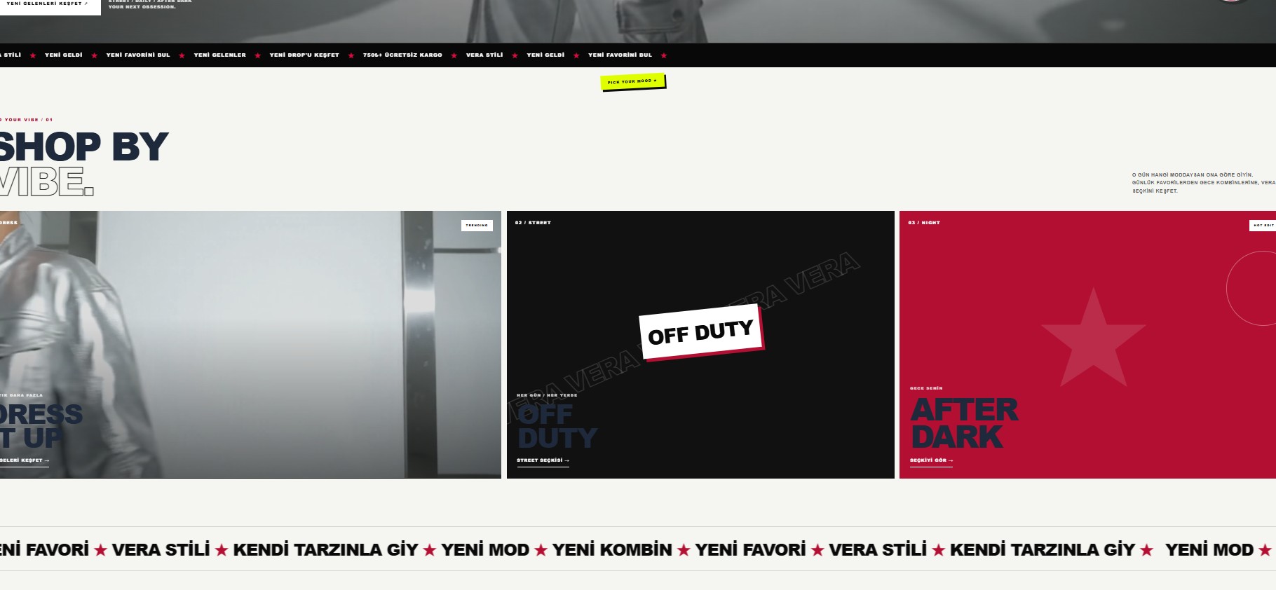 VERA Shop by Vibe alanı